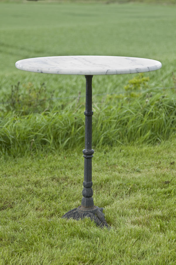 Antique French Marble top Bistro table c.1930