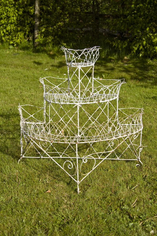 Antique Wirework Plant Stand