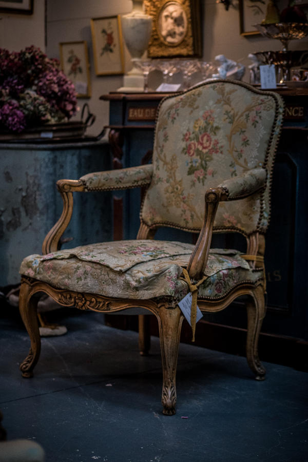 Occasional French Louis XV style armchair