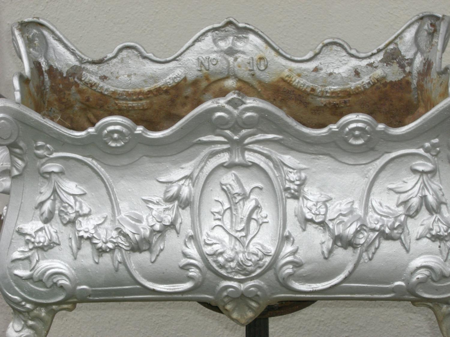 Pair of French Cast Iron Planter / Jardineres