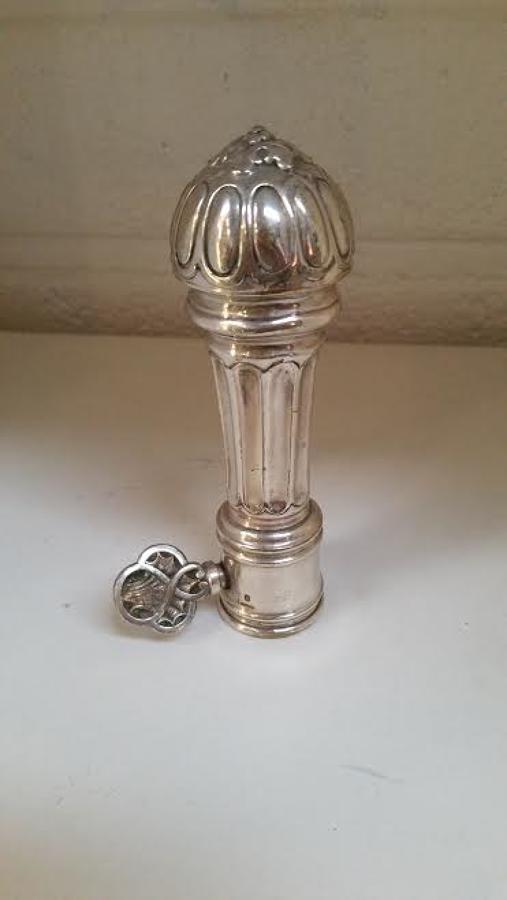 French silver plate leg of lamb holder