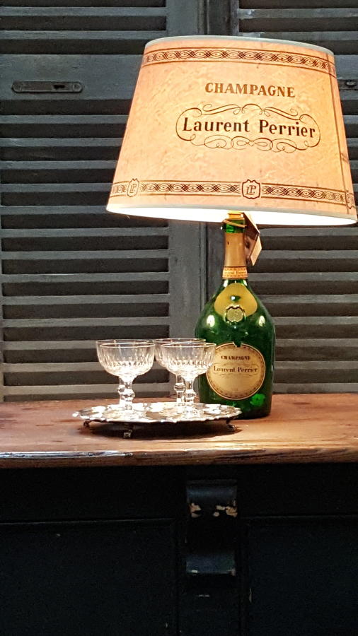 Vintage Laurent Perrier Lamp