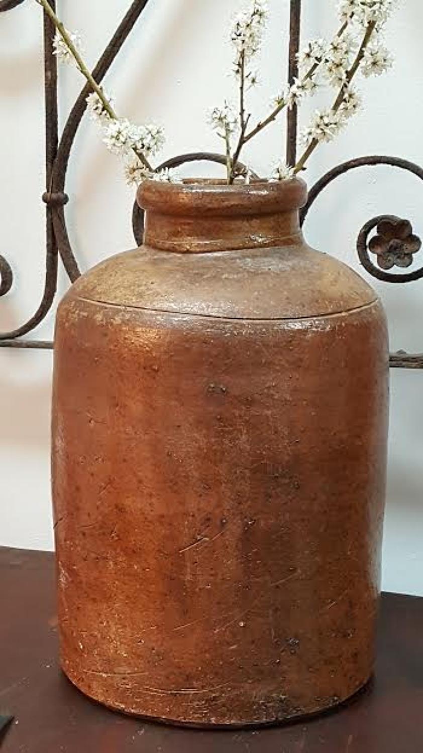 Antique French Stoneware Pot