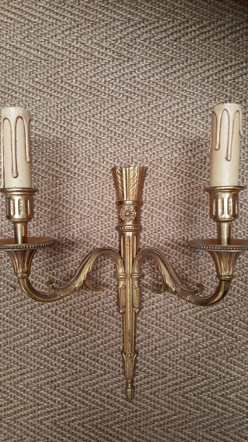 Selection of French Brass Light Fittings
