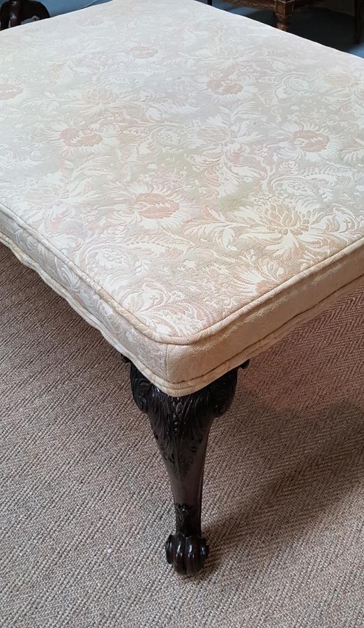 Large Georgian style ottoman