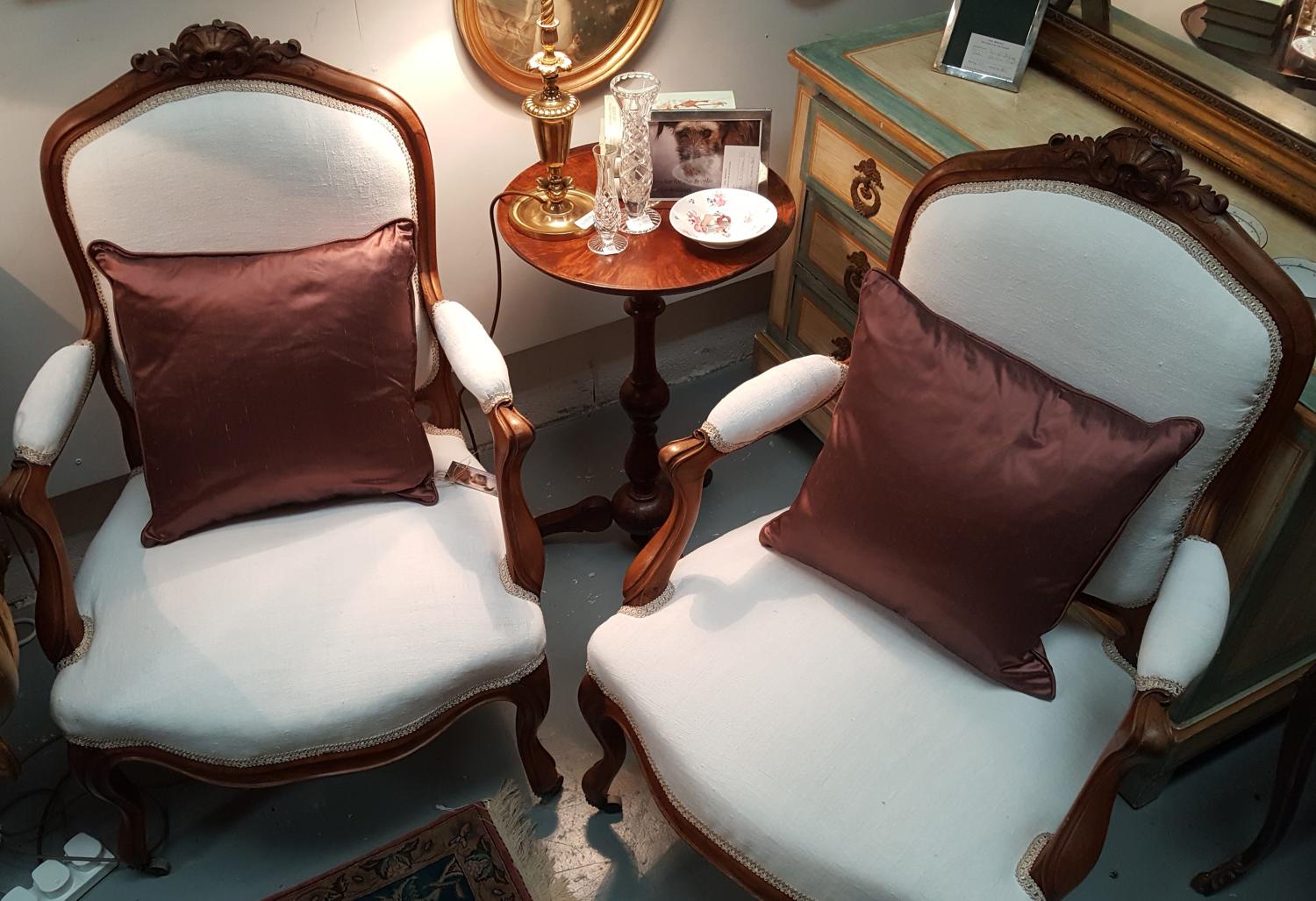 Pair of French armchairs