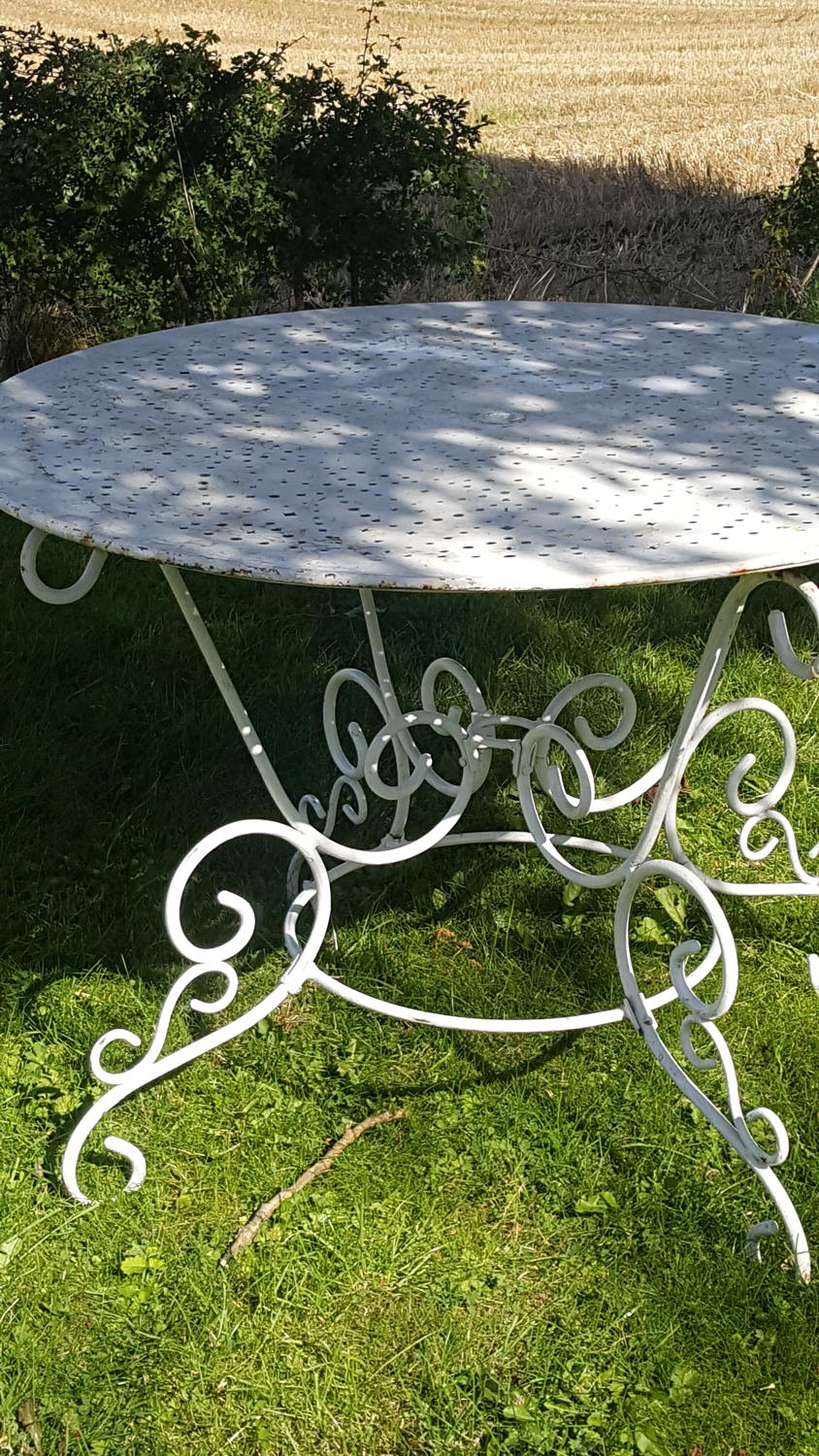 Vintage French Garden Table