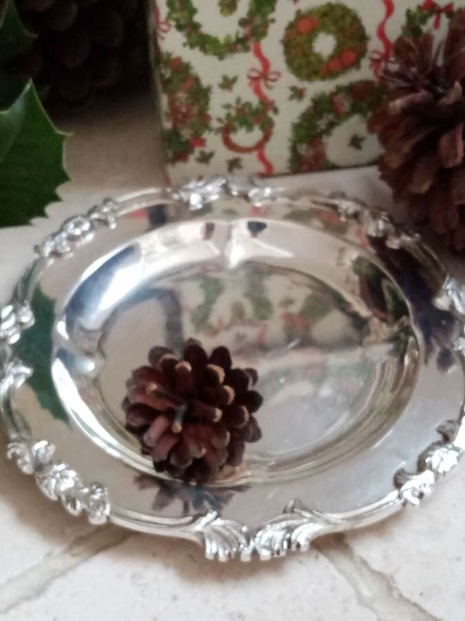 Silver plate bonbon dish