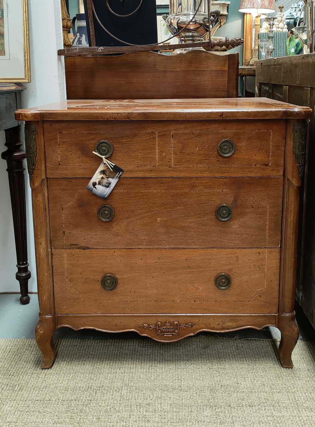 Pair of early 20th century Italian bedside cupboards