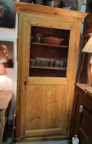 19th c French antique pine cupboard