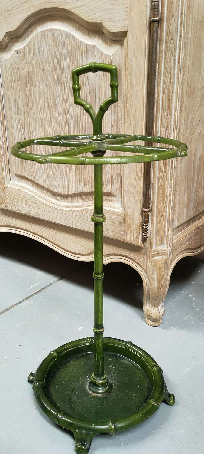 Early 20th century faux bamboo stick stand