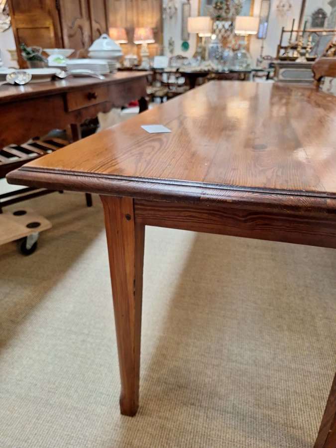 French farmhouse antique pitch pine table
