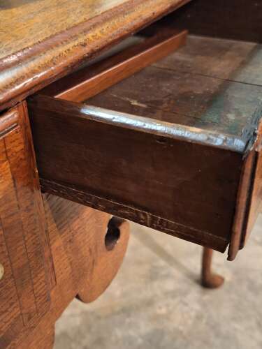 18th century oak lowboy