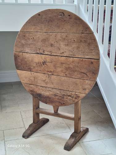19th century French pine vendange table