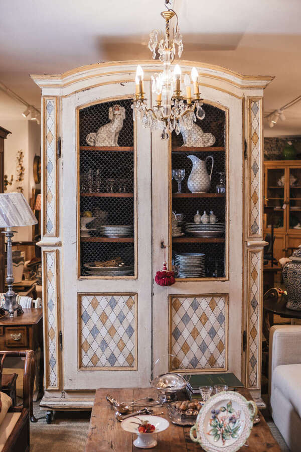 Antique Italian two door cupboard