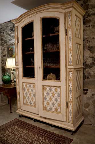 Antique Italian two door cupboard