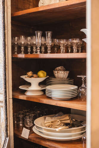 Antique Italian two door cupboard