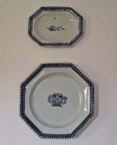 18th century Rouen platters