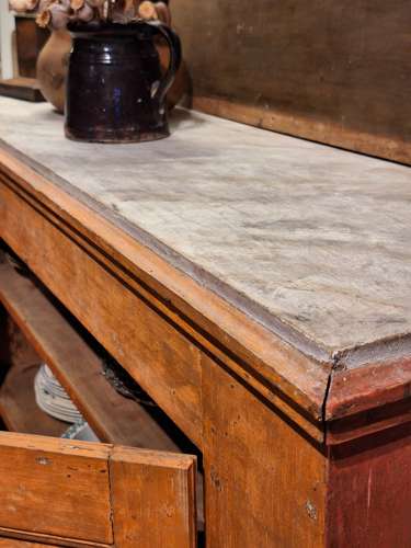 Antique Swedish painted pine cupboard