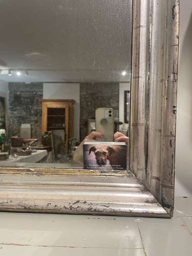 19th Century French silver mirror