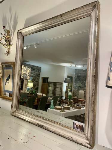 19th Century French silver mirror