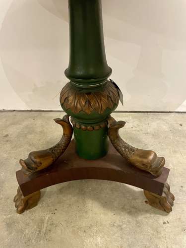 20th c mahogany low occasional table on pod base