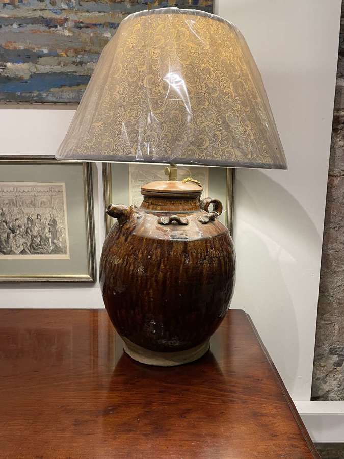 Glazed Ceramic Lamp