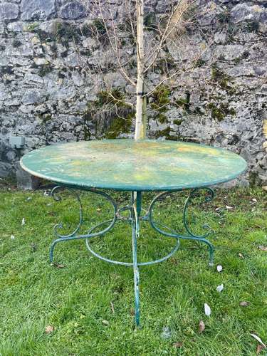 French round garden table c.1930