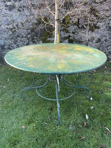 French round garden table c.1930