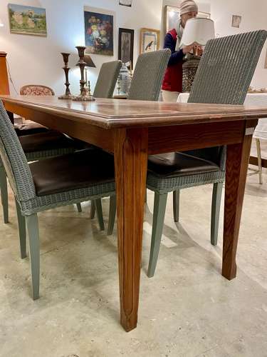 Antique French pitch pine farmhouse table