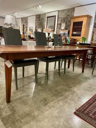 Antique French pitch pine farmhouse table