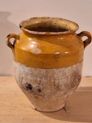 Antique French confit pot