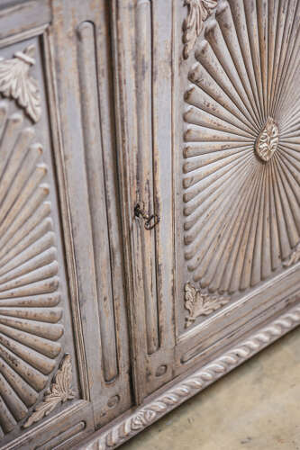 Anglo Indian painted two door cupboard