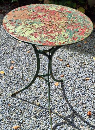 20th century French round bistro table