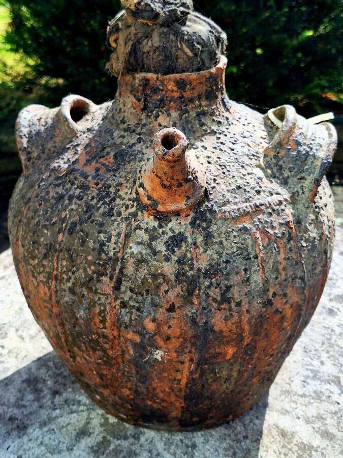 18th century pottery walnut oil jar