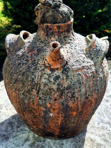 18th century pottery walnut oil jar