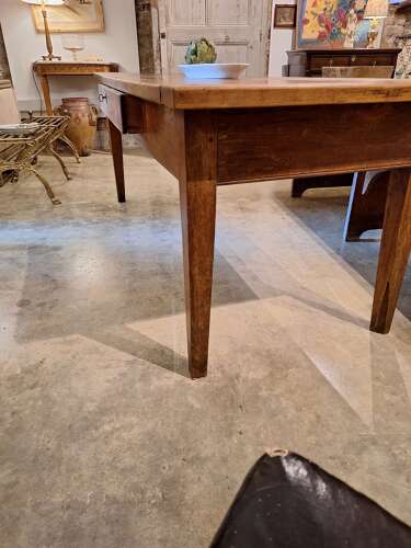 19th century antique French farmhouse kitchen table