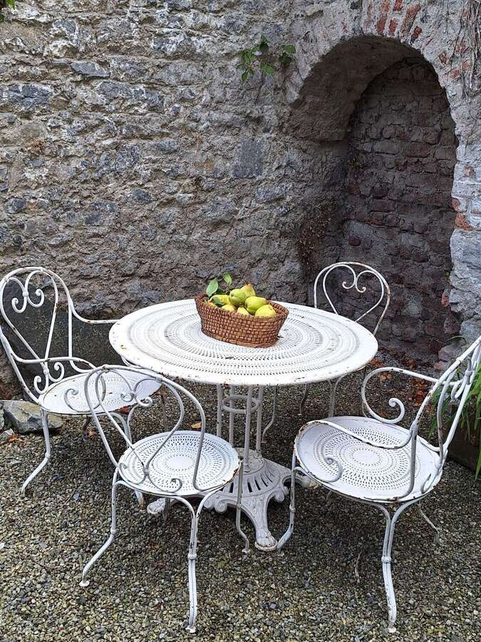 Antique French garden patio set