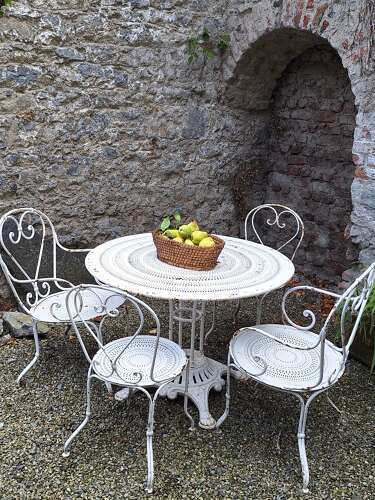 Antique French garden patio set