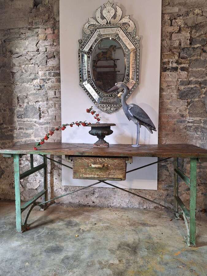 Mid century French workbench or kitchen island