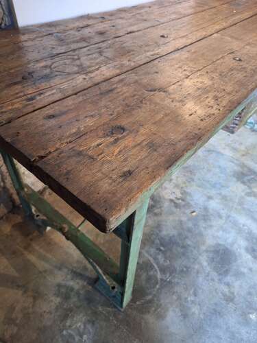 Mid century French workbench or kitchen island