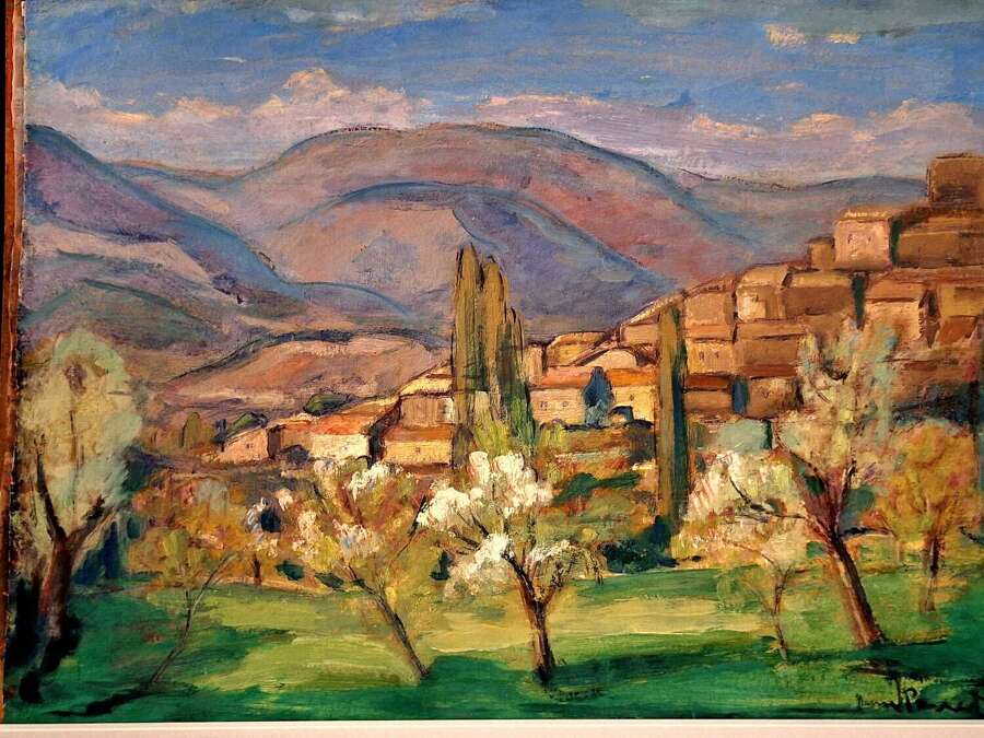 French oil on board, Jean Perret (1910-2003)