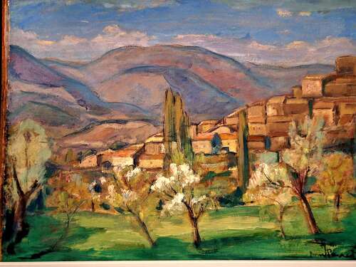 French oil on board, Jean Perret (1910-2003)