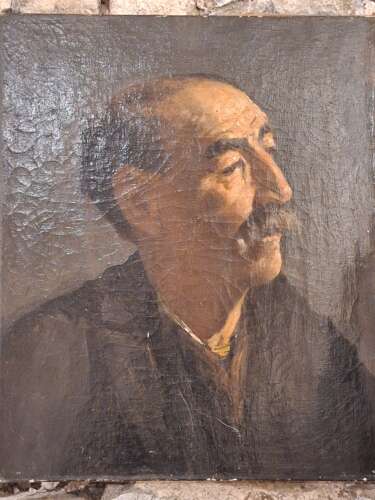 19th century companion portrait pair