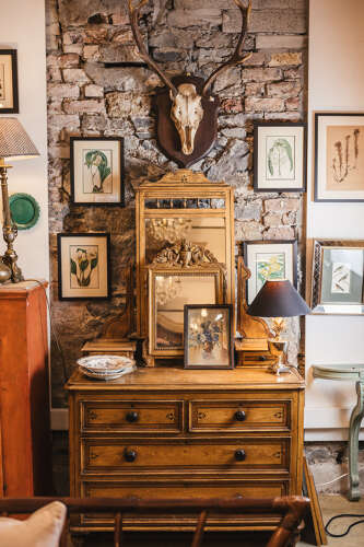 19th century pine dressing chest