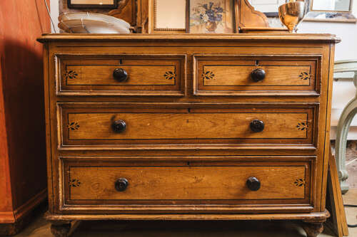 19th century pine dressing chest