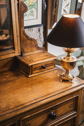 19th century pine dressing chest