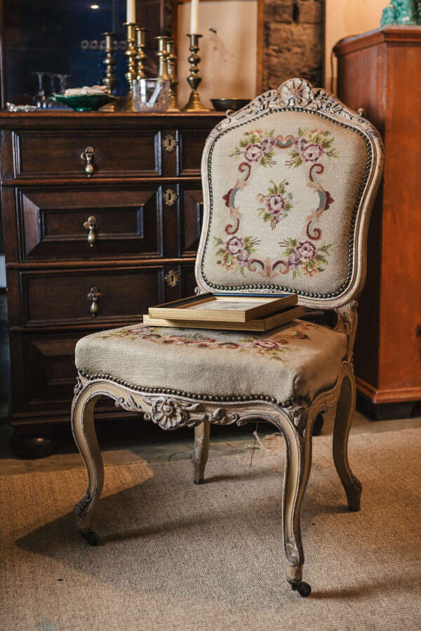 19th century French Louis XVI occasional chair